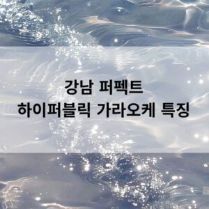 강남 퍼펙트 하이퍼블릭 가라오케는 무엇인가